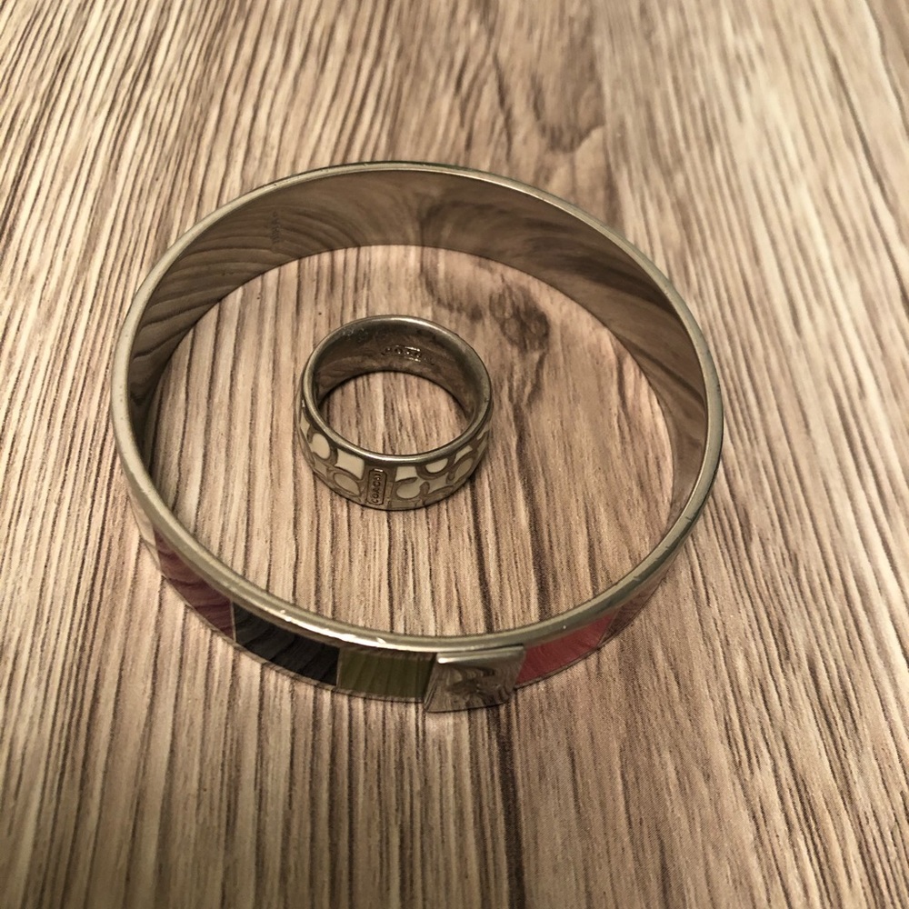 Coach ring and bracelet